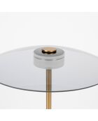 Lámpara de mesa Float dorada - 30x30x42 cm