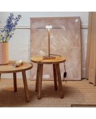 Lámpara de mesa Float dorada - 30x30x42 cm