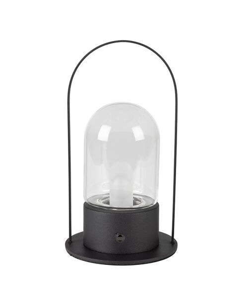 Smarty zwarte tafellamp - 12x12x22,5 cm
