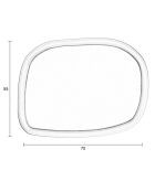 Miroir Looks M blanc - 55x73x4 cm