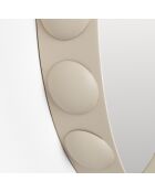 Miroir Bubbles beige - 50x50x6 cm