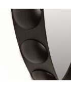 Miroir Bubbles marron - 50x50x6 cm
