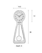 Pendule Clock Time multicolore - 145x6x38 cm