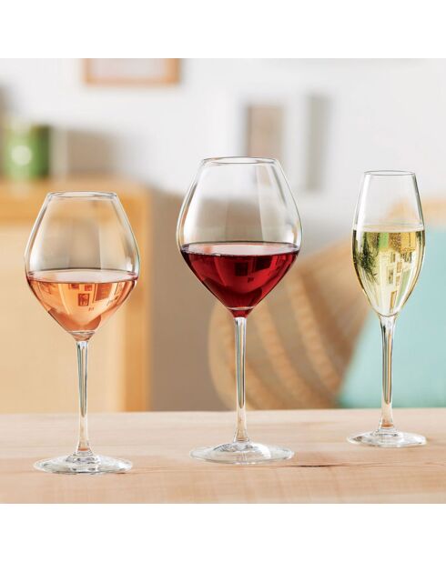Ensemble de verres Cheer Up - 18 pièces transparents