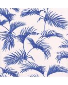 Papier peint Jungle Palmes Bleu Electrique - 53 x 1005 cm