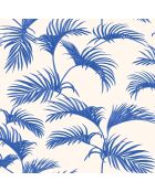 Papier peint Jungle Palmes Bleu Electrique - 53 x 1005 cm