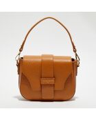 Bolso de hombro Thuret de piel camel - 21,5x16,5x7 cm