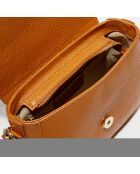 Bolso de hombro Thuret de piel camel - 21,5x16,5x7 cm