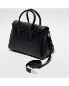 Ondine Lederhandtasche mit schwarzem Kaya-Beutel - 35x22x14 cm