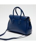 Marineblaue Bagatelle Lederhandtasche - 31x23x9 cm