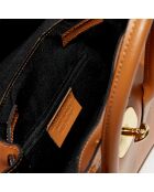 Jane leren handtas met etui Alina camel - 25x19x7 cm