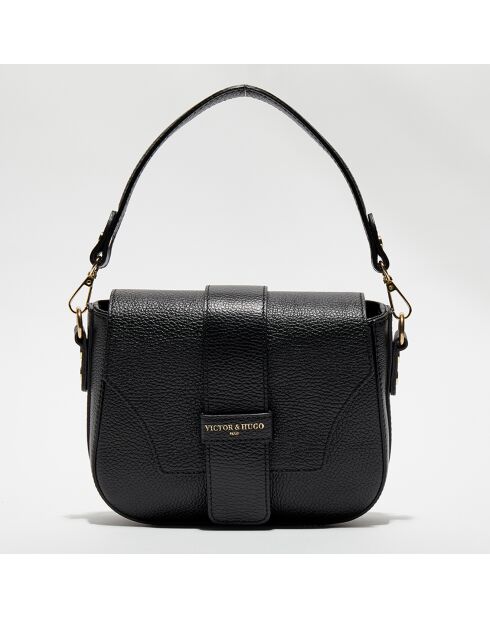 Thuret Handtasche aus schwarzem Leder - 21,5x16,5x7 cm