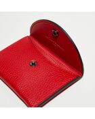 Jane leren handtas met rode Alina etui - 36x35x24 cm
