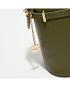 Sac seau Ayla vert olive - 23.5x27x16 cm