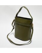 Sac seau Ayla vert olive - 23.5x27x16 cm