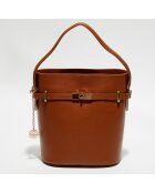 Sac seau Ayla camel - 23.5x27x16 cm