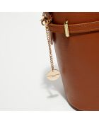 Sac seau Ayla camel - 23.5x27x16 cm