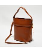 Sac seau Ayla camel - 23.5x27x16 cm