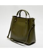 Sac à main Bleuet vert olive - 29x29x9.5 cm