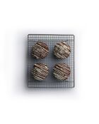 Grille de refroidissement argentée - 26x23x3 cm
