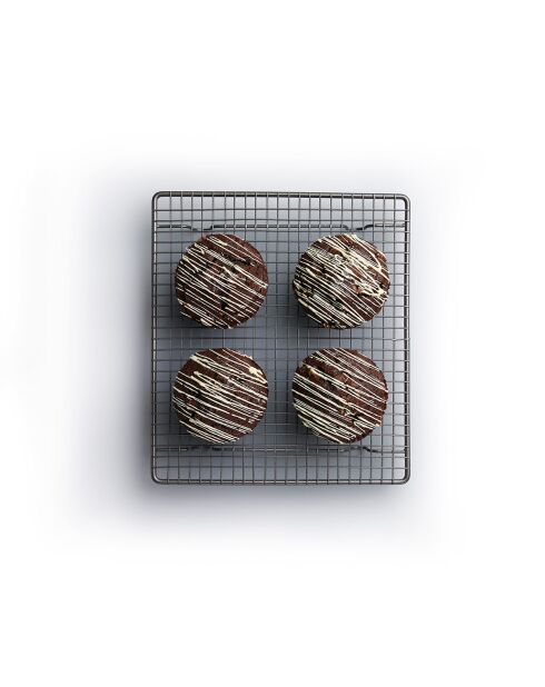 Grille de refroidissement argentée - 26x23x3 cm