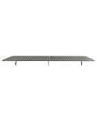 Grille de refroidissement argentée - 46x26x3 cm