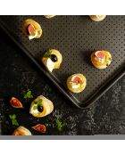 Plaque de cuisson noir - 27x39x2 cm