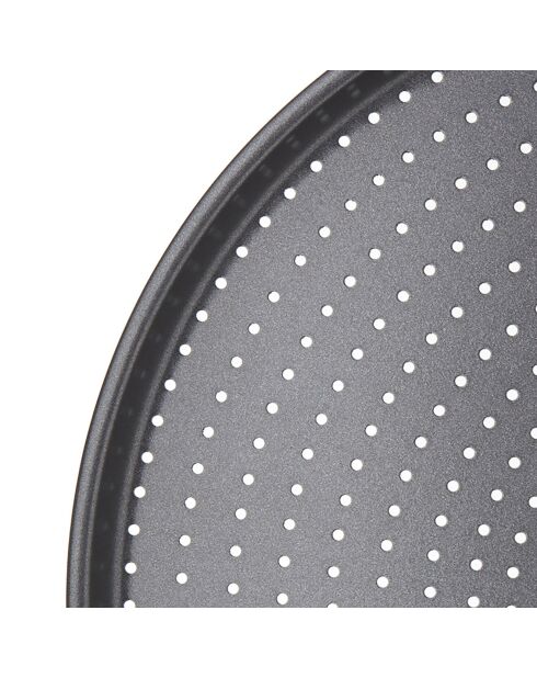 Plaque À Pizza noire - D.32 cm
