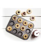 Plat À Tarte Perforé noir - 31.5x24x1.3 cm