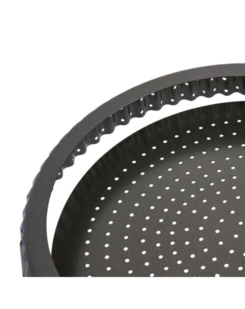 Moule à Tarte/Quiche noir - D.25 cm
