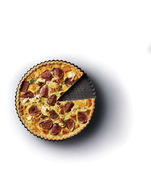 Moule à Tarte/Quiche noir - D.25 cm