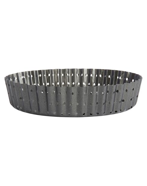 Moule à quiche perforé noir - D.18 cm