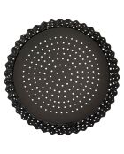 Moule à quiche perforé noir - D.18 cm