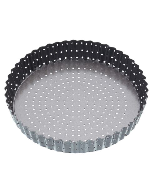 Moule à quiche perforé noir - D.20 cm