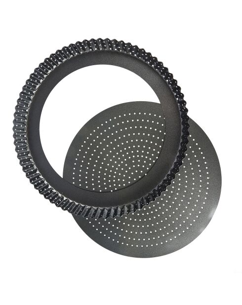 Moule à Tarte/Quiche noir - D.30 cm