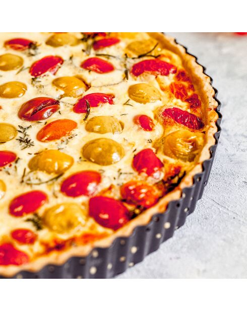 Moule à Tarte/Quiche noir - D.30 cm