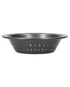 Plat à tarte perforé gris - 10x10x3 cm