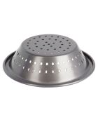 Plat à tarte perforé gris - 10x10x3 cm