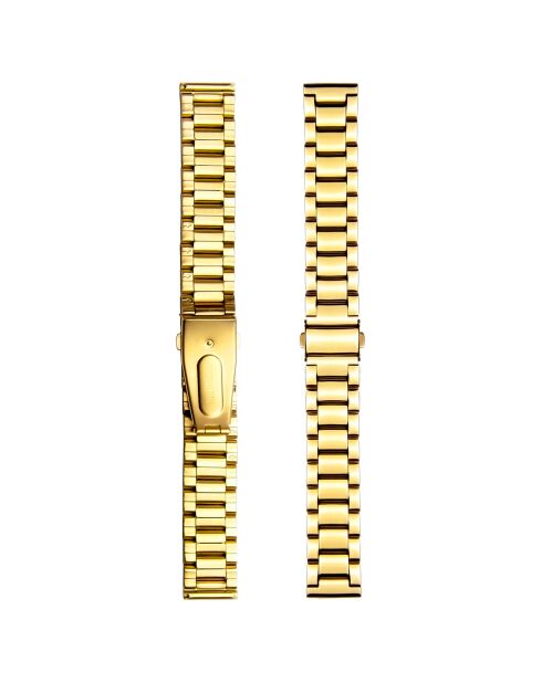 Montre Charlotte en Acier & Diamant dorée