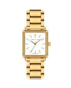 Montre Charlotte en Acier & Diamant dorée