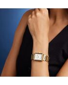 Montre Charlotte en Acier & Diamant dorée