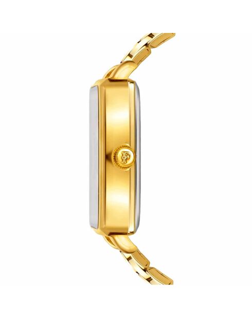 Montre Charlotte en Acier & Diamant dorée
