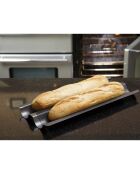 Plaque à baguettes antiadhésive grise - 39.1x16.2x2 cm