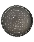 Moule à quiche perforé gris - 28x28x3.5 cm