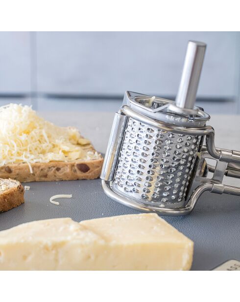 Râpe à Fromage Rotative argentée