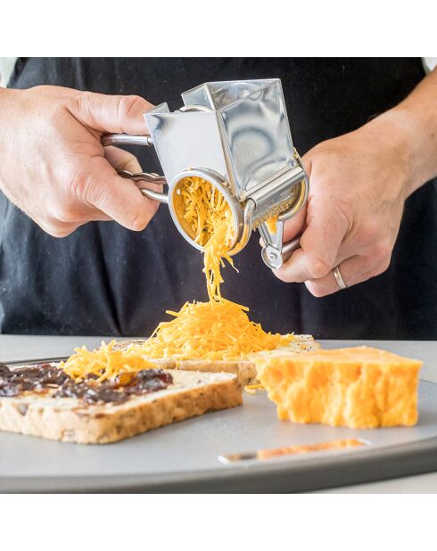 Râpe à Fromage Rotative argentée