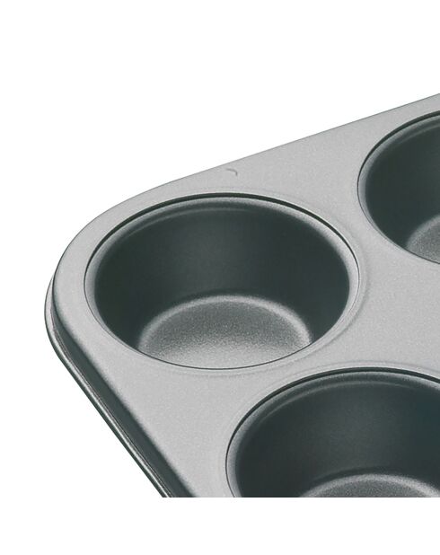 Moule à 6 Muffins gris - 27x18x2.6 cm