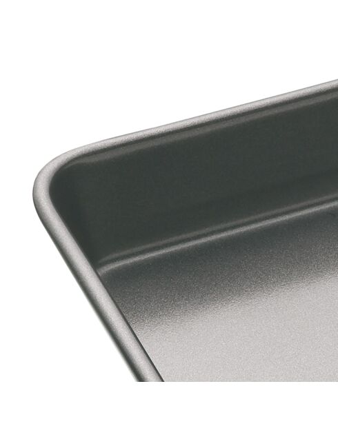 Plat de cuisson gris - 24x24x5 cm
