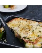 Plat de cuisson gris - 24x24x5 cm