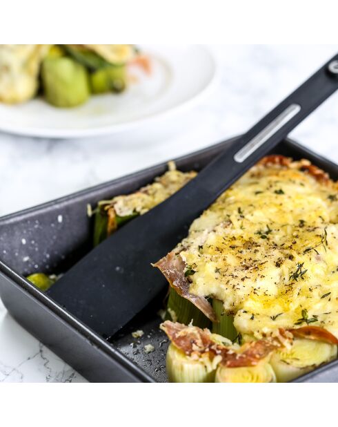 Plat de cuisson gris - 24x24x5 cm